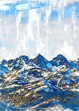 Snowy Alps Landscape