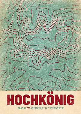 Hochkoenig Topographic Map