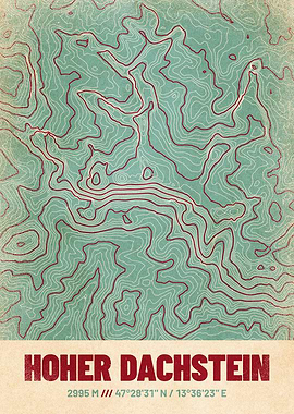 Hoher Dachstein Topo Map