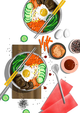 Food Art Bibimbap