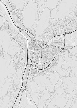 Grenoble France Map