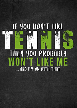 Tennis Funny Poster