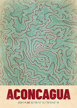 Aconcagua Topographic Map