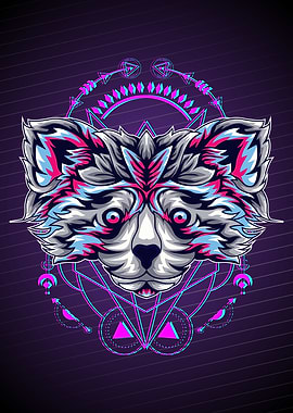 RACOON ART GLITCH