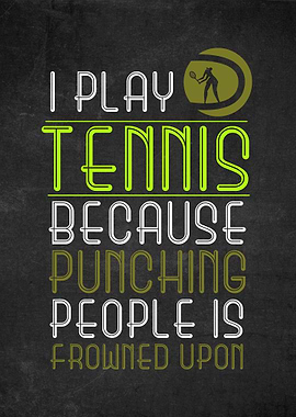 Tennis Funny Poster