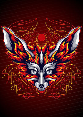 FOT GEOMETRIC ART RED