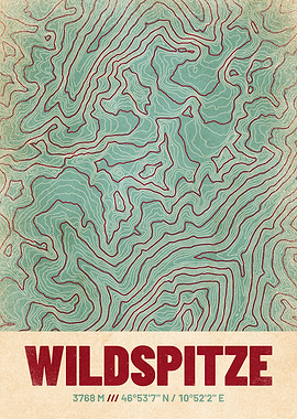 Wildspitze Topographic Map