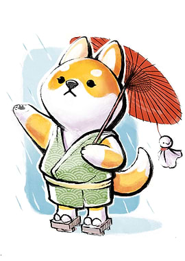 Shiba Inu Rain