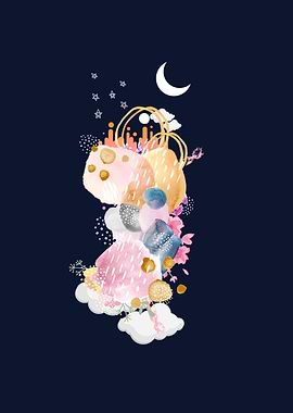 City In The Night Sky