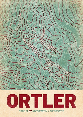 Ortler Topographic Map