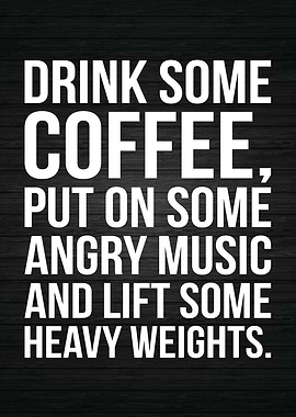 Coffee Angry Music Weights