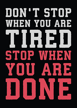 Stop When DOne