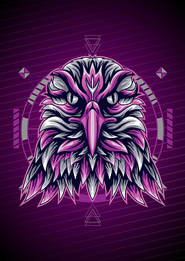 EAGLE PURPLE GEOMETRIC