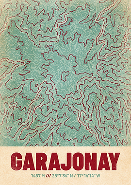 Garajonay Topographic Map