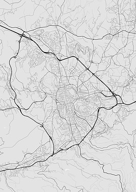 Saint Etienne France Map