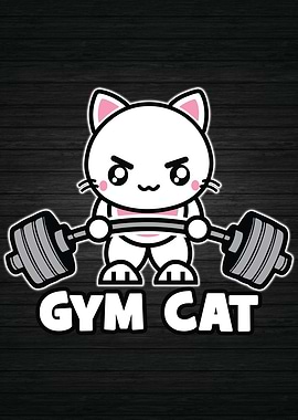 Gym Cat Cartoon