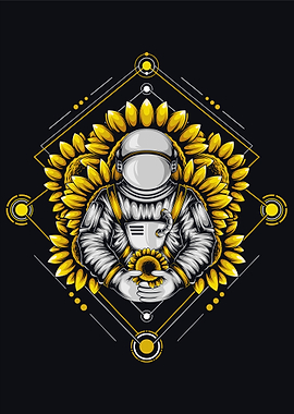 Astronaut Sacred Geometry