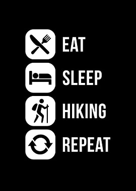 Eat Sleep Hiking Repeat