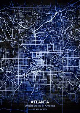 atlanta blue wall map