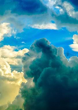 Dramatic Clouds At Sunset