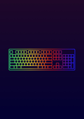 Gaming Keyboard RGB ON