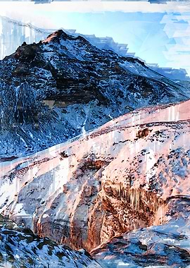 Abstract Mountain Iceland