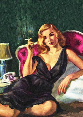 Girl Smoking Pulp Cover