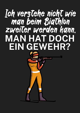 Biathlon Gewehr Lustig