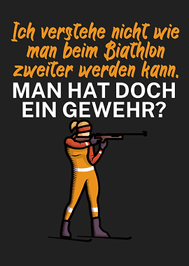 Biathlon Gewehr Lustig