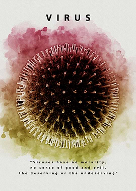 Virus quote multicolor