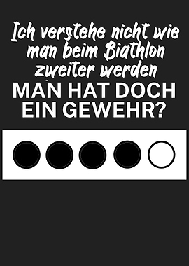 Biathlon Gewehr Lustig