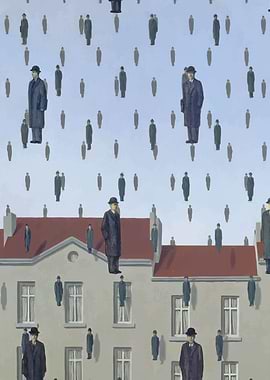 Rene Magritte Golnconda
