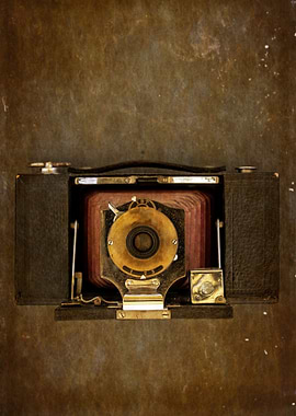 Vintage folding camera