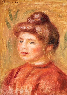 Bust of Woman in Red