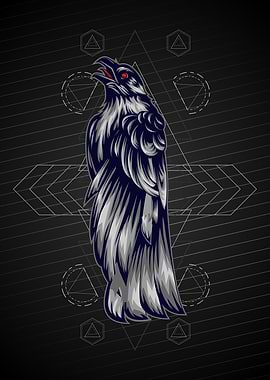 DEATH CROW GEOMETRIC