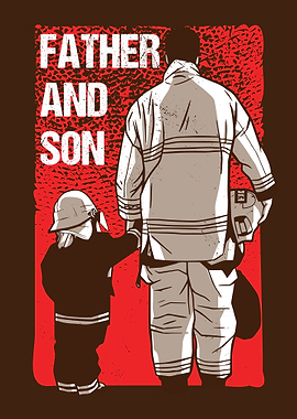 Firefighter Father and Son