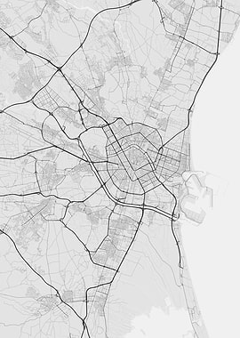 Valencia Spain Map