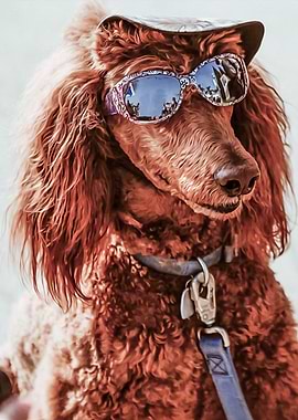 Poodle WIth Glasses