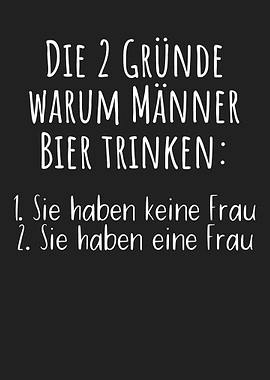 Bier Trinken keine Frau
