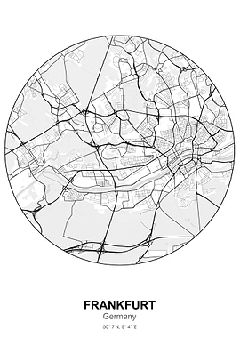 frankfurt circle map white