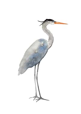 Blue Heron poster