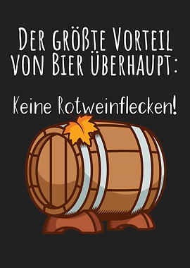 Bier keine Rotweinflecken