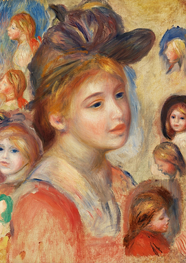 Study of Girls Heads