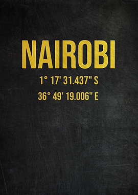 Nairobi Coordinates GPS