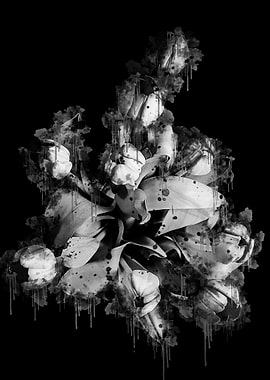 Abstract Flower Painting