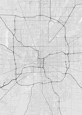 Indianapolis USA Map
