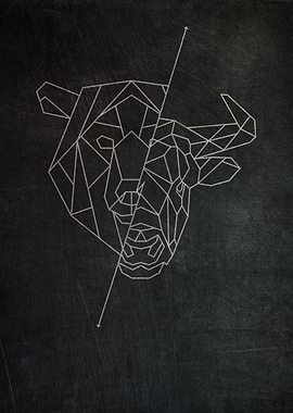 Bull And Bear Abstract