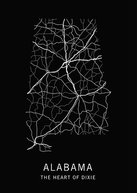 Alabama State Road Map