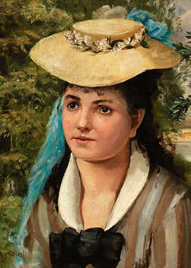 Lise in a Straw Hat