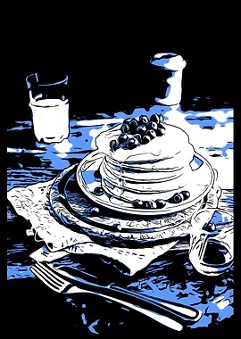 Blue Pancakes